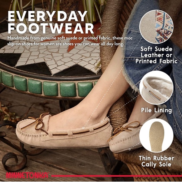 Minnetonka Women size 8 Cally Faux Fur Slipper - Picture 4 of 7